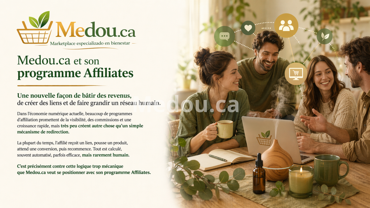 Medou.ca : une place de marché spécialisée en bien-être, enracinée dans une vision plus intentionnelle du mieux-être