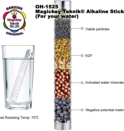 OH-1525, Bâton Magickey Teknik® pour eau  ALCALINE / Hydrogène et eau ionisée 7