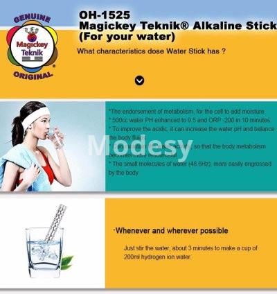 OH-1525, Bâton Magickey Teknik® pour eau  ALCALINE / Hydrogène et eau ionisée 11