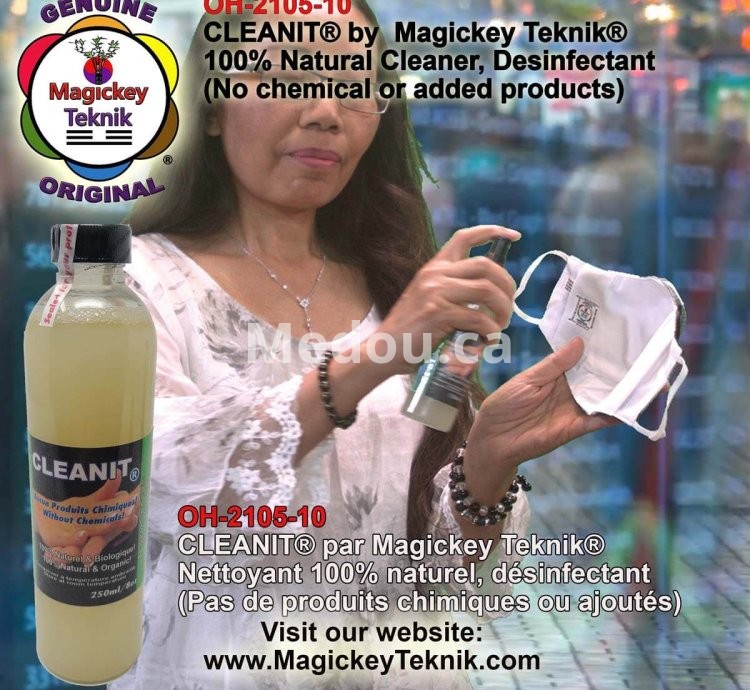 CLEANIT® 100 % naturel de Magickey Teknik®, sans produits chimiques