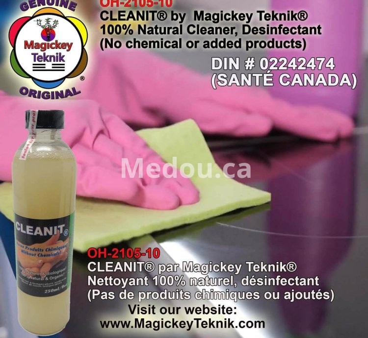 CLEANIT® 100 % naturel de Magickey Teknik®, sans produits chimiques