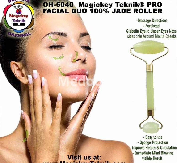 OH-5040 — Magickey Teknik® Dual Facial & Body Jade Roller