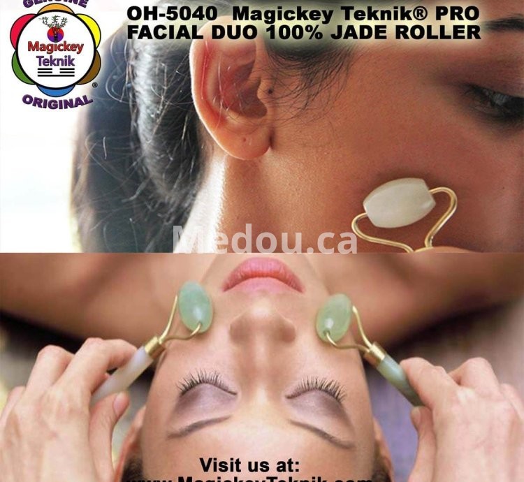 OH-5040 — Magickey Teknik® Dual Facial & Body Jade Roller