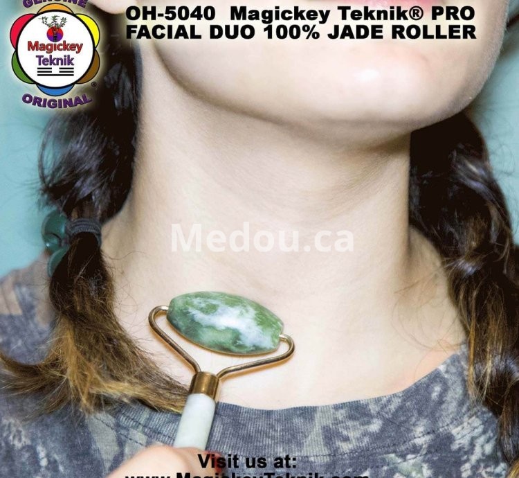 OH-5040 — Magickey Teknik® Dual Facial & Body Jade Roller