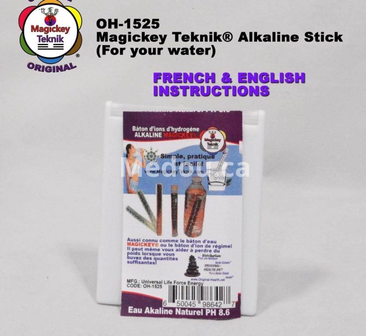 BÂTON D’EAU ALCALINE / HYDROGÉNÉE ET IONISÉE MAGICKEY TEKNIK® – MODÈLE OH-1525