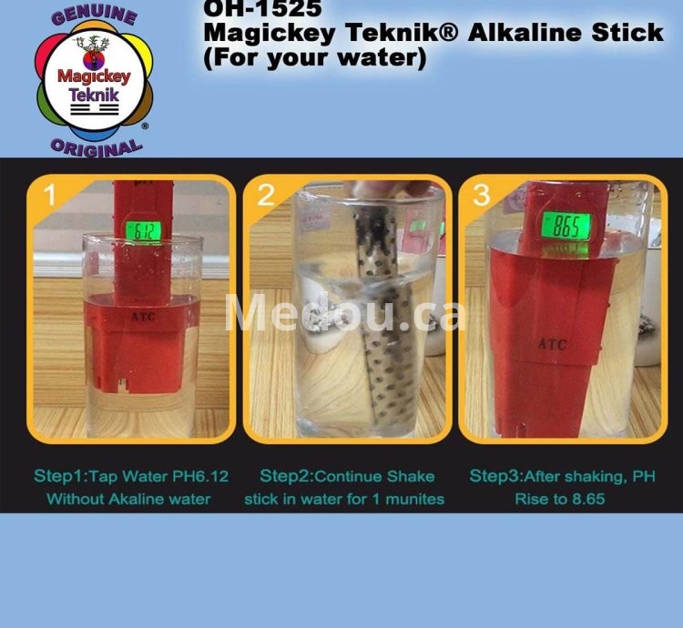 BÂTON D’EAU ALCALINE / HYDROGÉNÉE ET IONISÉE MAGICKEY TEKNIK® – MODÈLE OH-1525