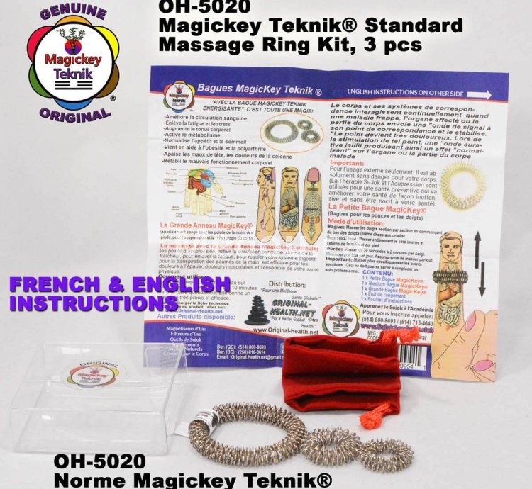 OH-5020 — Juego de Anillos de Masaje Magickey Teknik® (3 piezas)