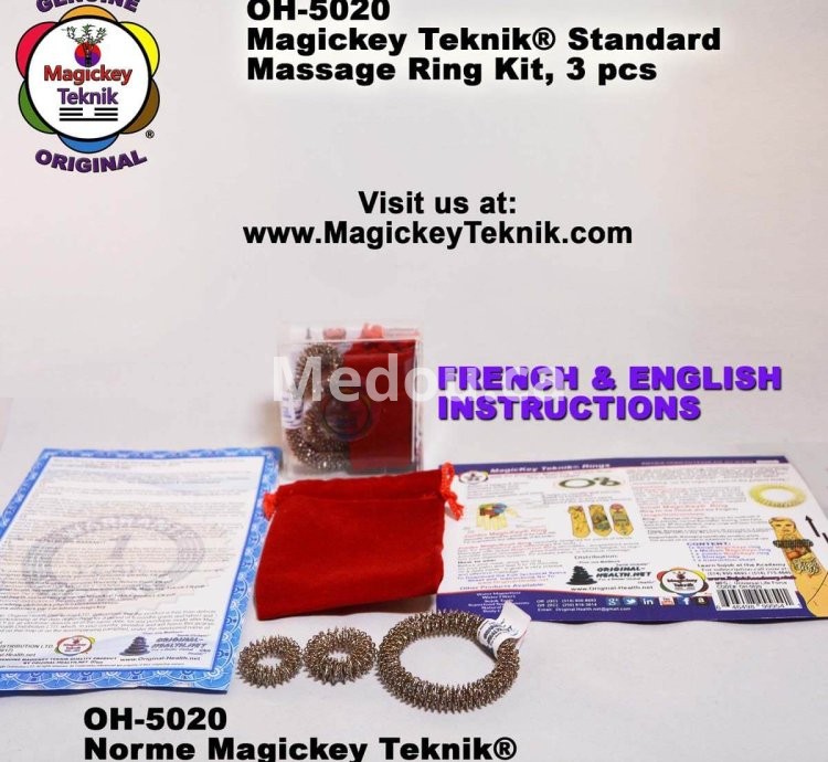 OH-5020 — Juego de Anillos de Masaje Magickey Teknik® (3 piezas)
