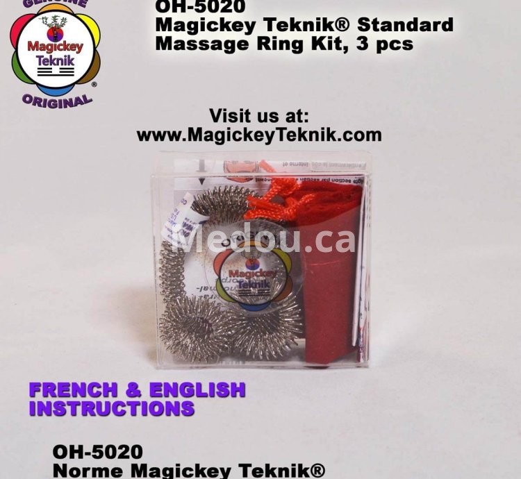 OH-5020 — Juego de Anillos de Masaje Magickey Teknik® (3 piezas)