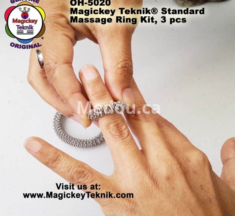 OH-5020 — Juego de Anillos de Masaje Magickey Teknik® (3 piezas)