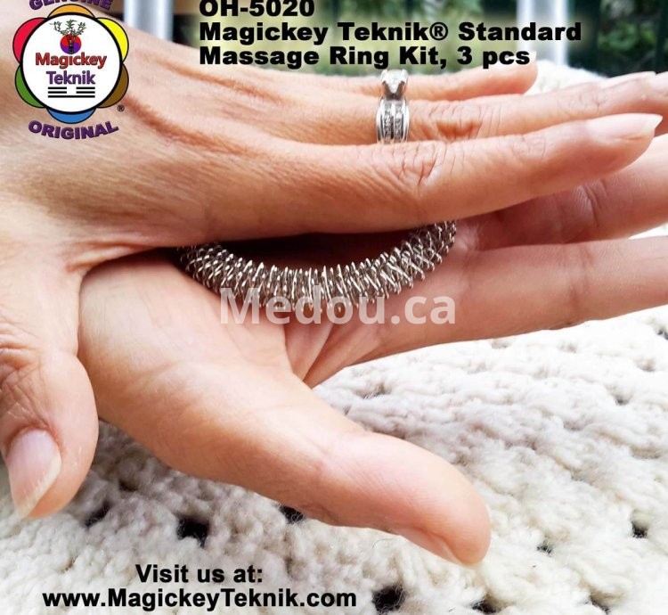 OH-5020 — Juego de Anillos de Masaje Magickey Teknik® (3 piezas)