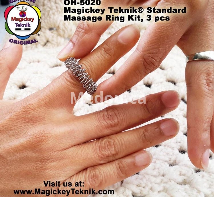 OH-5020 — Juego de Anillos de Masaje Magickey Teknik® (3 piezas)