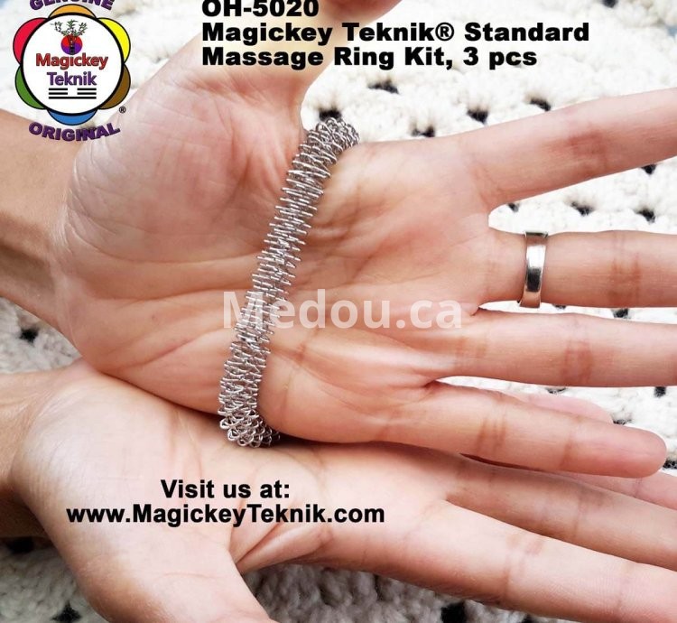 OH-5020 — Juego de Anillos de Masaje Magickey Teknik® (3 piezas)