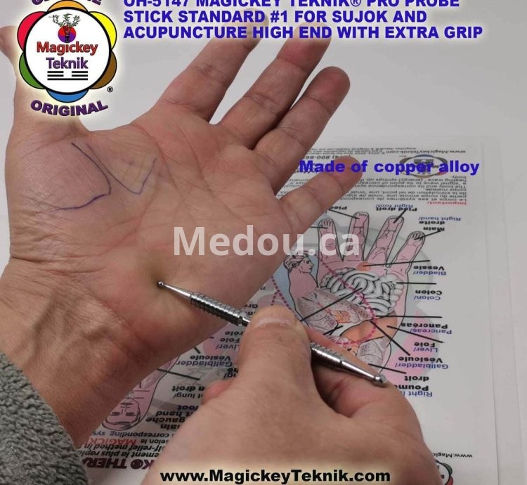 OH-5147 – Sonde Thérapeutique Magickey Teknik® & Sujok en Alliage de Cuivre, avec Prise Ergonomique