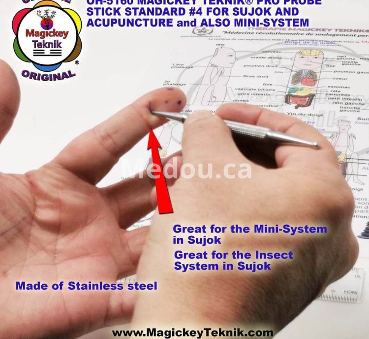 OH-5160 – un stylet de pression Thérapeutique Magickey Teknik® & Sujok, Longue et Lourde