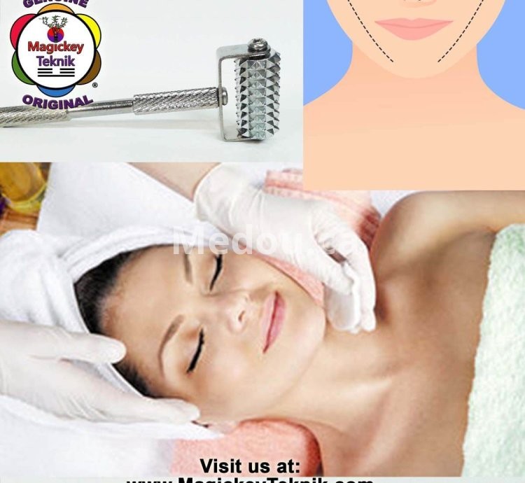 OH-5153 – Rodillo Facial Plateado Magickey Teknik® con Sonda Terapéutica