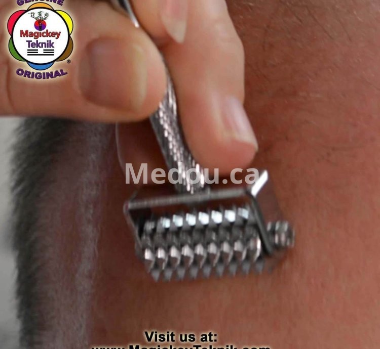 OH-5153 – Rodillo Facial Plateado Magickey Teknik® con Sonda Terapéutica