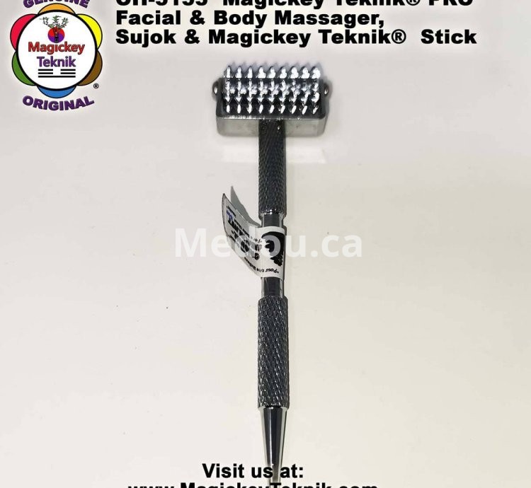 OH-5153 – Rodillo Facial Plateado Magickey Teknik® con Sonda Terapéutica