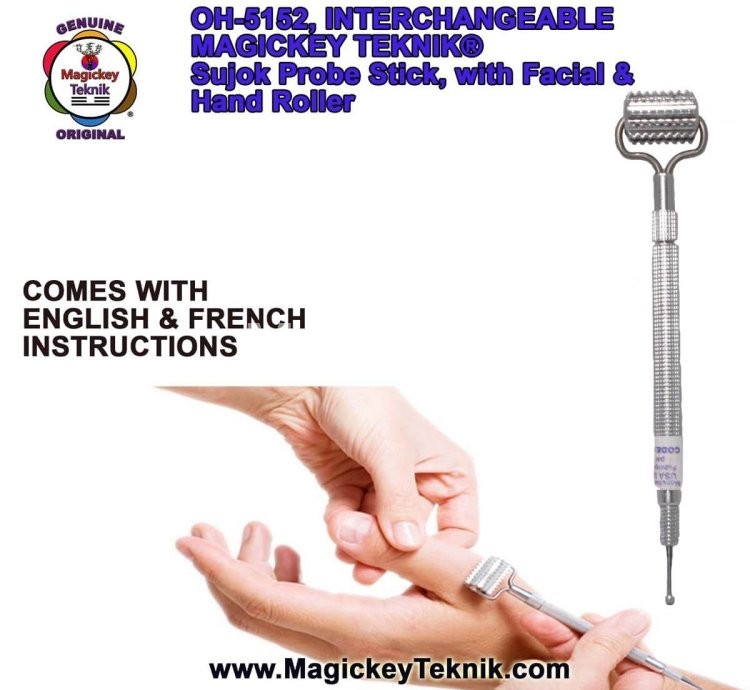 OH-5152 – un stylet de pression Interchangeable Magickey Teknik® avec Rouleau de Massage Facial