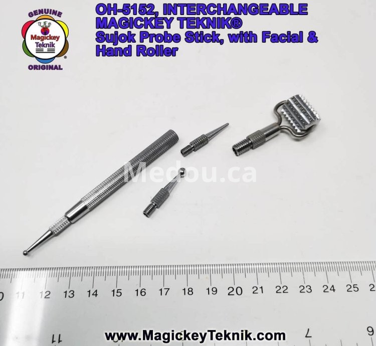 OH-5152 – un stylet de pression Interchangeable Magickey Teknik® avec Rouleau de Massage Facial