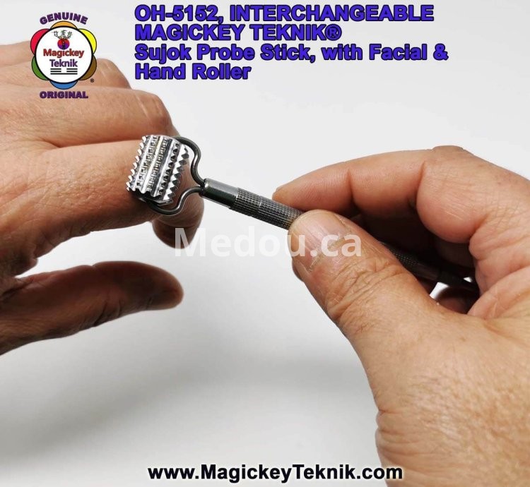 OH-5152 – un stylet de pression Interchangeable Magickey Teknik® avec Rouleau de Massage Facial
