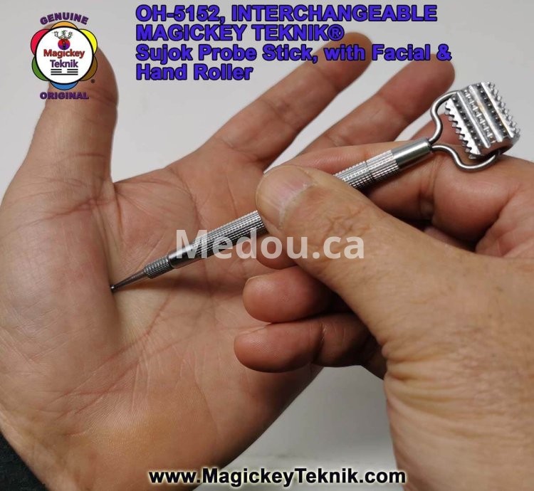 OH-5152 – un stylet de pression Interchangeable Magickey Teknik® avec Rouleau de Massage Facial