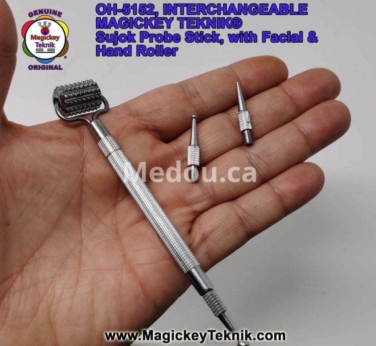 OH-5152 – un stylet de pression Interchangeable Magickey Teknik® avec Rouleau de Massage Facial