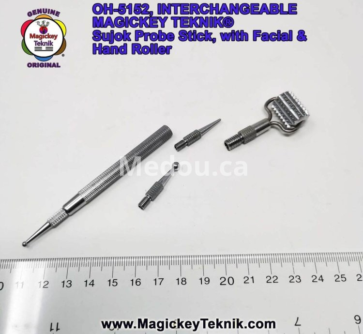 OH-5152 – un stylet de pression Interchangeable Magickey Teknik® avec Rouleau de Massage Facial