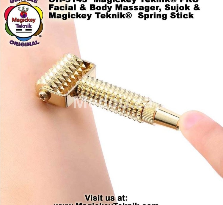 OH-5145 — Rodillo Facial Dorado Magickey Teknik®