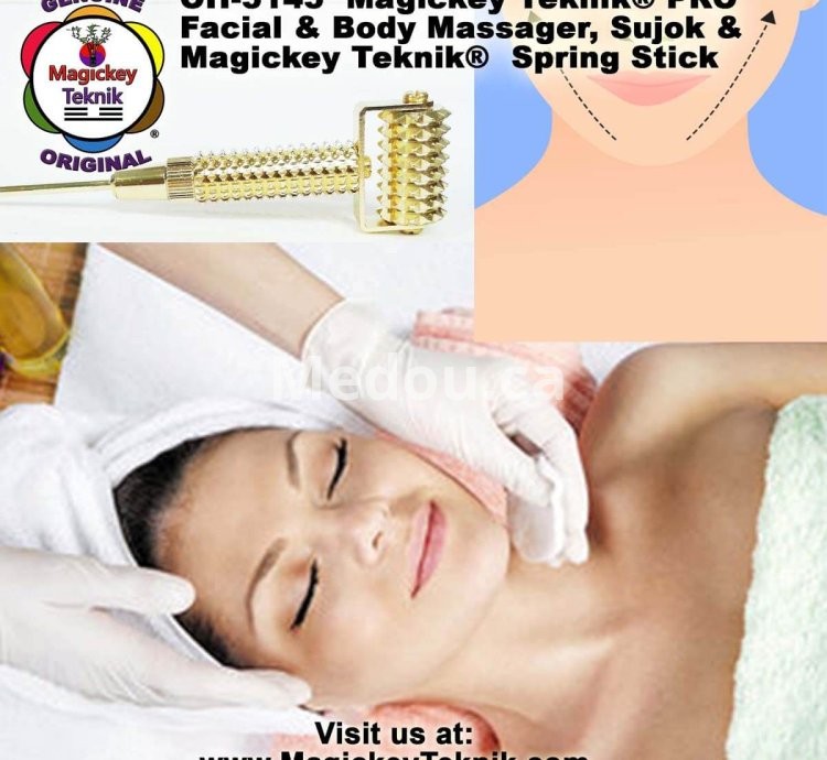 OH-5145 — Rodillo Facial Dorado Magickey Teknik®