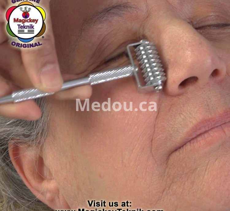 OH-5145 — Rodillo Facial Dorado Magickey Teknik®