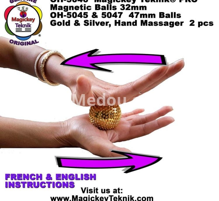 OH-5046 — Bolas de Masaje Magnéticas Magickey Teknik®
