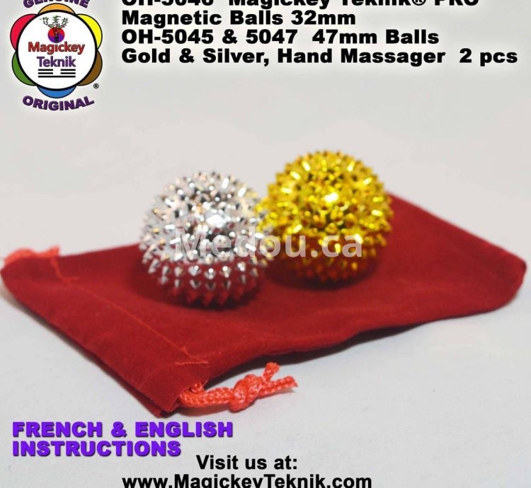 OH-5046 — Bolas de Masaje Magnéticas Magickey Teknik®