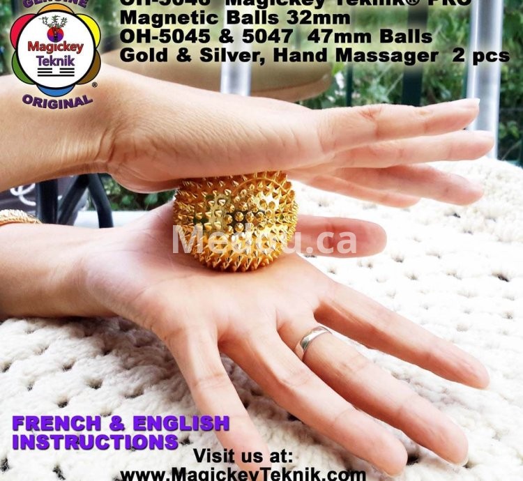 OH-5046 — Bolas de Masaje Magnéticas Magickey Teknik®
