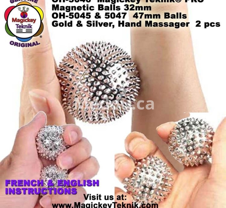 OH-5046 — Bolas de Masaje Magnéticas Magickey Teknik®