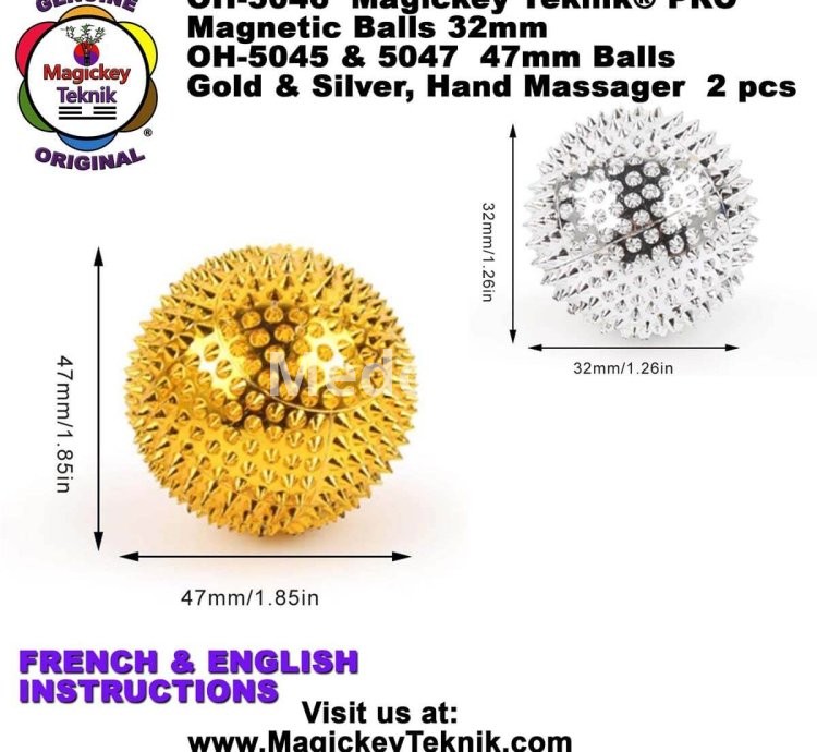 OH-5046 — Bolas de Masaje Magnéticas Magickey Teknik®