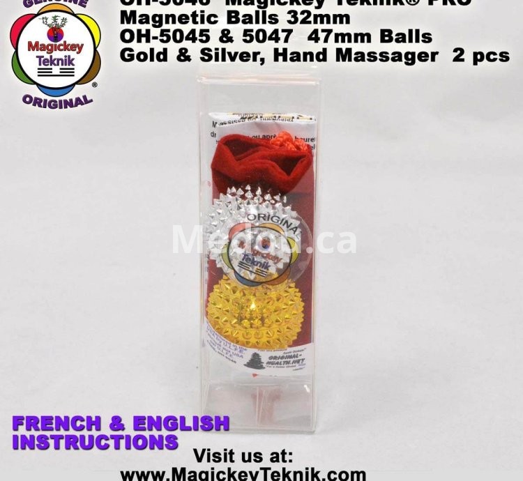 OH-5046 — Bolas de Masaje Magnéticas Magickey Teknik®