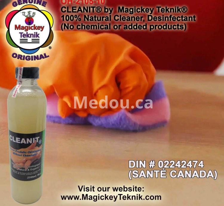 CLEANIT® by Magickey Teknik® OH-2100-10  Désinfectant et Nettoyant Botanique 100 % Naturel