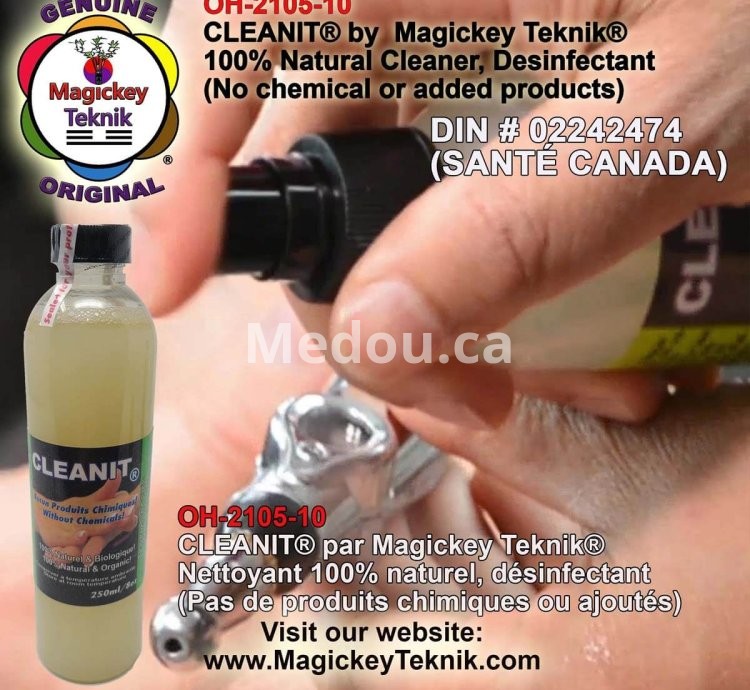 CLEANIT® by Magickey Teknik® OH-2100-10  Désinfectant et Nettoyant Botanique 100 % Naturel