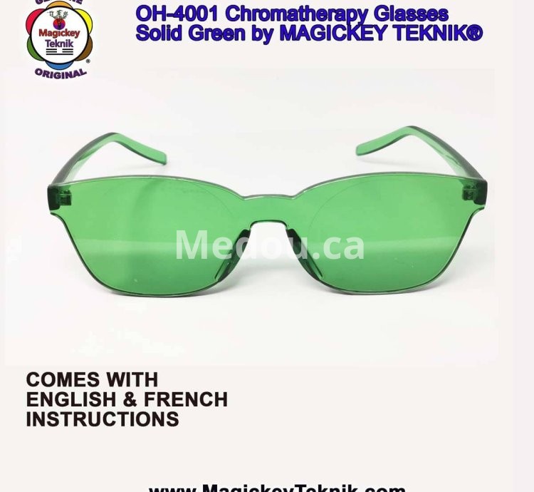OH-4001 — Lunettes Vertes de Chromothérapie Magickey Teknik®
