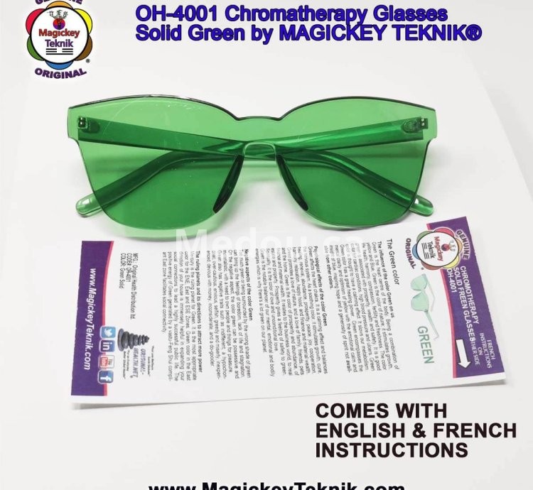 OH-4001 — Lunettes Vertes de Chromothérapie Magickey Teknik®