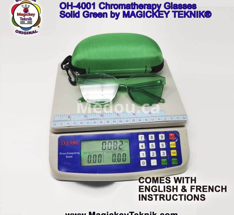 OH-4001 — Lunettes Vertes de Chromothérapie Magickey Teknik®