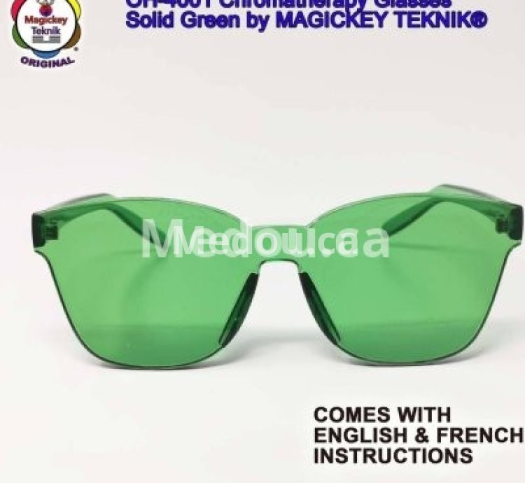 OH-4001 — Lunettes Vertes de Chromothérapie Magickey Teknik®