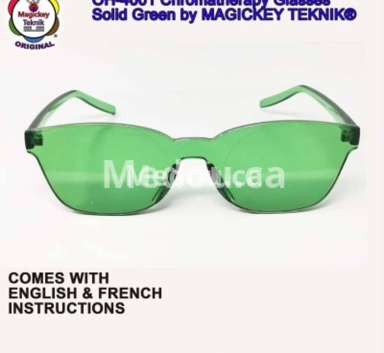 OH-4001 — Lunettes Vertes de Chromothérapie Magickey Teknik®