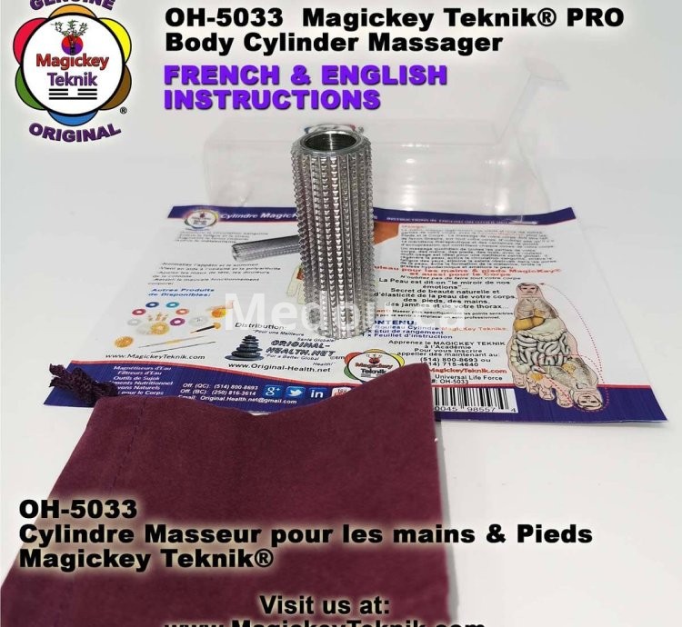 OH-5033 — Rodillo Cilíndrico de Masaje para Pies y Manos Magickey Teknik®
