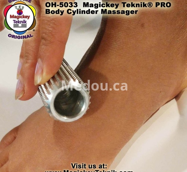 OH-5033 — Rodillo Cilíndrico de Masaje para Pies y Manos Magickey Teknik®