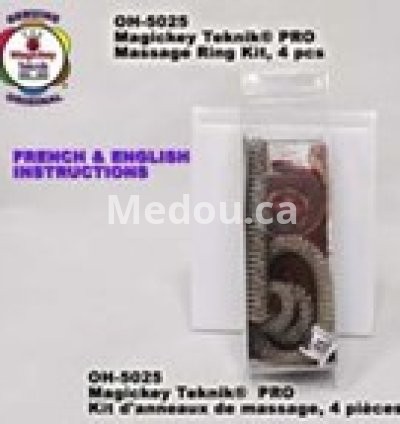 OH-5025 — Ensemble Professionnel d’Anneaux et Bâton de Massage Magickey Teknik® (4 pcs)