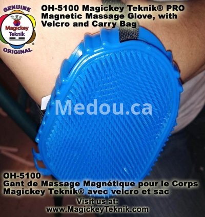 OH-5100 — Magickey Teknik® Magnetic Body Massage Glove