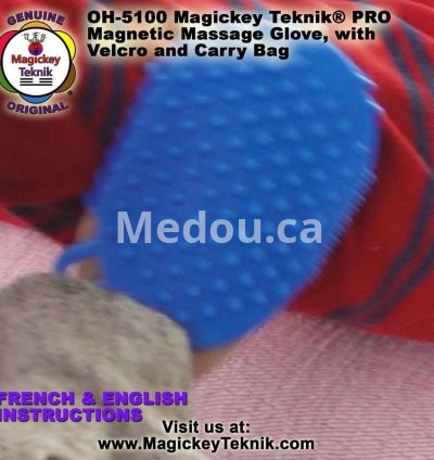 OH-5100 — Gant de Massage Magnétique Corporel Magickey Teknik® 5