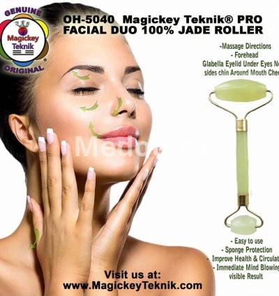 OH-5040 — Magickey Teknik® Dual Facial & Body Jade Roller